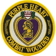 Purple Heart Combat Wounded Round Patch