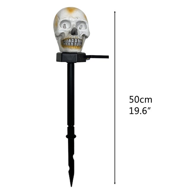 Estacas de esqueleto LED de Halloween NikouMX Solar 50 cm