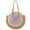 Purple, variant on Round Summer Straw Bag Beach Shoulder Bag Vacation Bag for Women (Green)