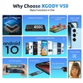 thumbnail image 3 of XGODY 4G Unlocked Android Phone, 64GB,6.5" Unlocked Cellphones,4500mAh T-Mobile Smartphones,13MP + 5MP, Blue, 3 of 10