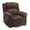 Brown, variant on Tzou Adult Polyester Living Room Stain Resistant Recliners with Arm Pads, Gray