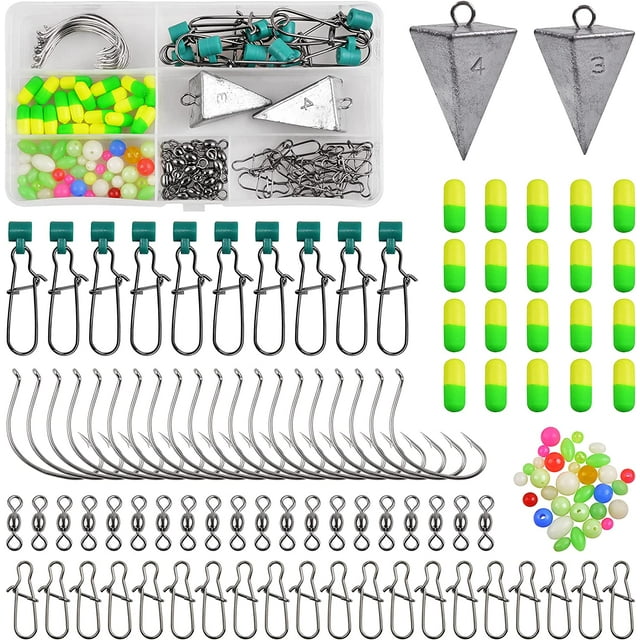 Surf Fishing Rig Making Kit, 132Pcs Saltwater Terminal Tackle