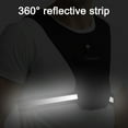 thumbnail image 4 of Chaleco para correr Bolso deportivo ajustado para el pecho para hombre y mujer Bolso ajustable reflectante para teléfono con busto, 4 of 5