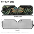thumbnail image 7 of Yuyamidu Green Dragonfly Windshield Sun Shade Compatible with Wrangler JK JKU TJ 1997-2018, Moon Foldable Windshield Sunshade Sun Visor Blocks UV Rays, 7 of 7