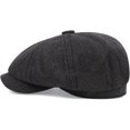 thumbnail image 4 of CoCopeaunts Newsboy Hats for Men Winter Hat Vintage Retro Octagonal Newsboy Cap Autumn Winter Artist Painter Beret Hat, 4 of 7