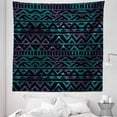 thumbnail image 1 of Grunge Tapestry, Hand Drawn Space and Cosmos Themed Arrow and Triangle Pattern Vintage Aztec Motifs, Fabric Wall Hanging Decor for Bedroom Living Room Dorm, 5 Sizes, Multicolor, by Ambesonne, 1 of 1