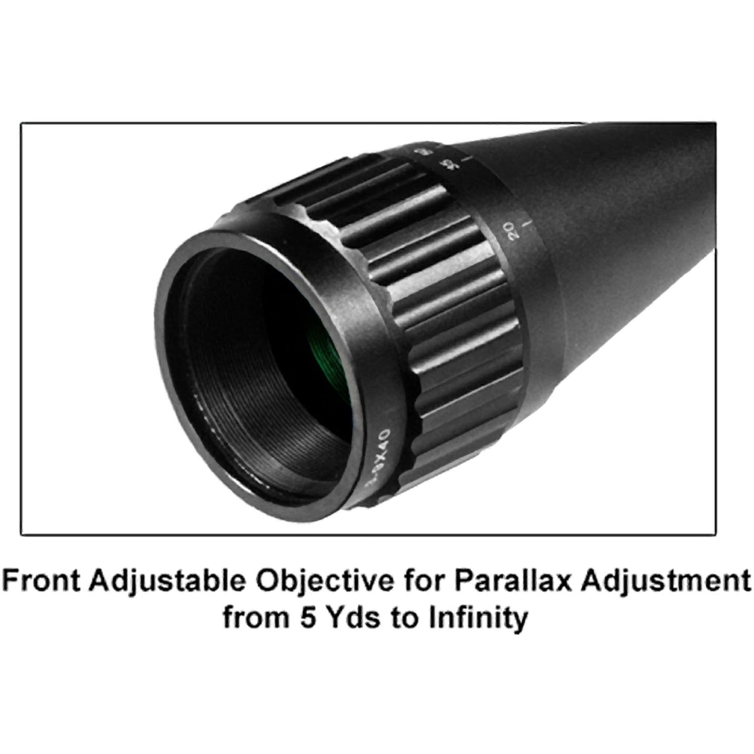 UTG 3-9X40 1" Hunter Scope, AO, 36-color Mil-dot, QD Rings