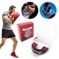 thumbnail image 4 of Protector Bucal para Boxeo Taekwondo Protector Bucal para Baloncesto Protector Bucal Antimolar Deportivo (negro Y Rojo), 4 of 9