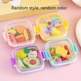 thumbnail image 1 of QJUHUNG Charming Lunch Box with Dessert Themed Erasers - Creative Stationery Set  TPR Material Lunch Box Accessories, 1 of 7