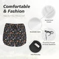 thumbnail image 6 of Lsque Mushroom Printed Women's Running Shorts with Liner Pockets,Elastic Quick Dry Workout Athletic Gym Yoga Shorts,Womens High Waist Shorts-Medium, 6 of 9