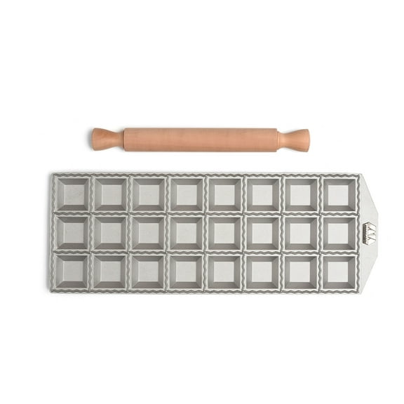 Ravioli Mold by Marcato, Made in Italy, Makes 24 Square Raviolis, 1-Inch