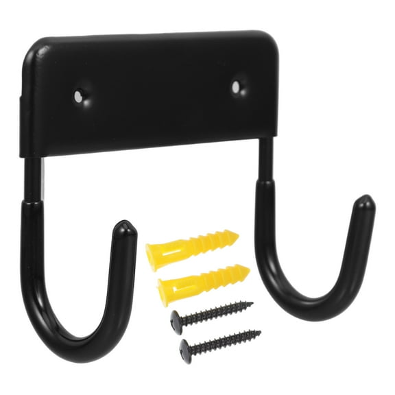 Wall Mounted Ironing Board Holder Black Metal Hanger for Laundry Room Storage Rack 1 Set