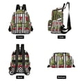 thumbnail image 4 of FORMRS Mini Backpack Purse for Women Travel Daypack Casual Shoulder Bag, Black Striped Trees, 4 of 7
