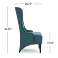 thumbnail image 4 of Callie Fabric Dining Chair with High Back, Teal, 23.25" x 28.75" x 46.25", 4 of 7