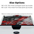thumbnail image 4 of Rear Window Decal for Trucks – Grunge Star Red 58 x 18 Inches, Weatherproof Perforated Vinyl See-Through Graphic, Fits Most Pickup Trucks & SUVs, 4 of 7