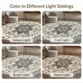 thumbnail image 7 of ODIKA 8'x10' Washable Area Rug Oushak Modern Medallion With Faded Vintage Floral Border Detail for Living Room, Under Sectional, Family , Durable, Non-Slip, 7 of 7