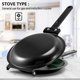 thumbnail image 4 of Frying Pan,Double Side Frying Pan Non-Stick Flip Folding Frying Pan, 4 of 5