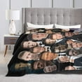 thumbnail image 3 of Jeremy Renner Collage Blanket Flannel Soft Throw Blankets for Bedroom Livingroom Sofa Home 80"X60", 3 of 6