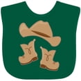 thumbnail image 3 of Inktastic Western Style Boy Boots Boys or Girls Baby Bib, 3 of 4