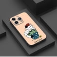 thumbnail image 3 of Único a la moda: Funda para teléfono plateada multicolor con diseño de imagen divertida y mate de doble capa para iPhone 15 Pro Max 14 13 12 Pro 11, 3 of 4