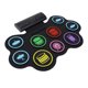 thumbnail image 1 of Almohadilla De Batería Eléctrica, USB MIDI Recargable, 9 Almohadillas Enrollables, Kit De Batería Para Niños Para Interiores, 1 of 7