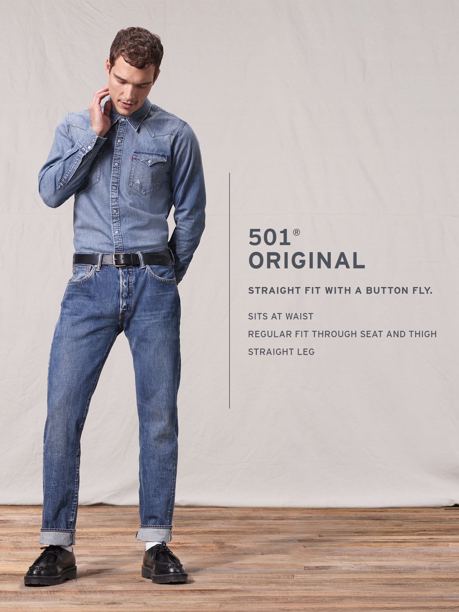 Descubrir 63+ imagen levi’s men’s 501 straight jeans