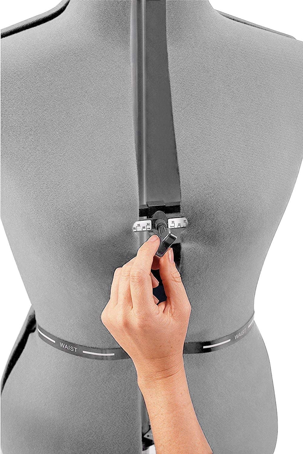 FAMILY DRESSFORM FN-S Family Small Adjustable Mannequin Dress Form Grey