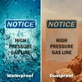 thumbnail image 6 of (2 Pack) High Pressure Gas Line OSHA Notice Sign 10 Inch X 14 Inch Plastic Sign, Weather Resistant, UV Protected for Workplace, Business, and Construction Site, Made in the USA, 6 of 8
