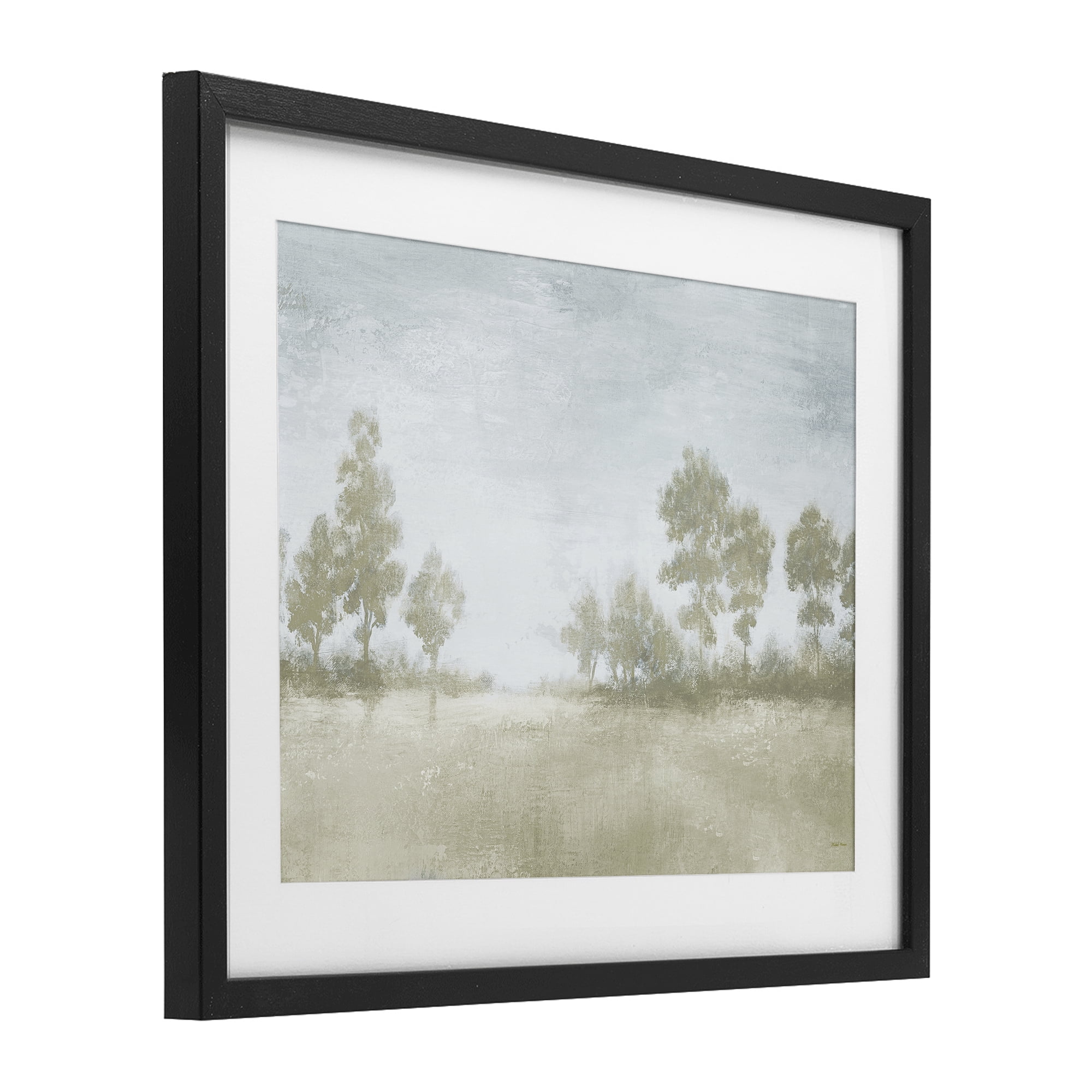 Stupell Industries Soft Distant Valley Landscape Black Framed Print Under Glass, design by Michael Marcon