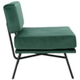 thumbnail image 4 of Safavieh Kermit Modern Fabric and Plywood Dining Side Chairs, Malachite Green/Black, 4 of 5