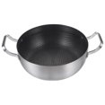 thumbnail image 2 of Stainless Steel Pan Nonstick Frying Pan Coating Honeycomb Food Pot Skillet for Cooking, 2 of 8