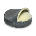 thumbnail image 2 of Dog Bed for Small Dogs Portable Dog Cot w/Plush Base  Small Breathable Pet Bed w/Orthopedic Foam & Machine-Washable Cover Blue, 2 of 4