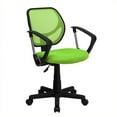 thumbnail image 1 of Scranton & Co Chaise de Bureau en Maille Mi-Dos avec Bras en Vert, 1 of 2