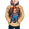 thumbnail image 4 of Saiise Unisex Kids Chucky Ac Sweatshirt Boys Girls Hooded Kangaroo Pocket Pullover Hoodies-Medium, 4 of 7