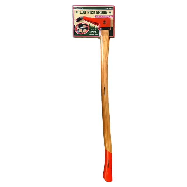 FORESTER Pickaroon Logging Tool 36in | USA Hickory Handle | Hookaroon Logging Tool | Log Roller Tool & Forestry Tools for Draggin