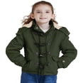thumbnail image 1 of WenVen Girl‘s Coat Winter Jacket Hooded Windproof Insulated Jacket Green 10/12, 1 of 5