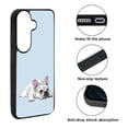thumbnail image 2 of WIRESTER Shockproof Soft Rubber Cover Case for Samsung Galaxy S26 6.3" 2026, French Bulldog Dog Lying Down Looking Up On Pale Aqua Background, 2 of 5