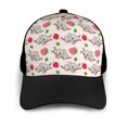 thumbnail image 3 of Naloa Cartoon Koala Bear Adult adjustable Print Baseball Hat, Patchwork curved brim baseball capfor Men and Women, One Size, 3 of 5