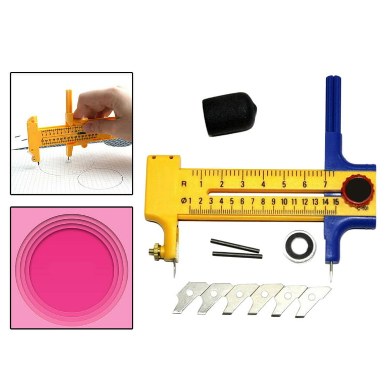 Bcloud Paper Cutter Lightweight Circle Shape ABS Multicolor Rotary Circle  Cutter for Paper-cutting Lover 