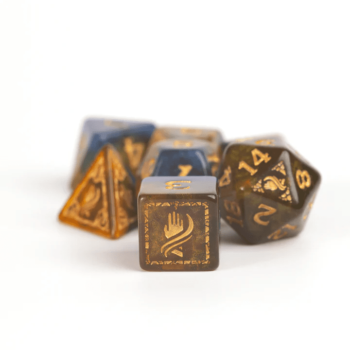 Sirius Dice: D&D Adventure Dice: Monk Blue Refresh