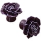 thumbnail image 3 of 6 uds. Perillas de puerta de cerámica Vintage con flores y rosas, manija para cajón de cocina (púrpura), elegantes perillas de cerámica para gabinete con flores rosas, 3 of 5
