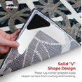 thumbnail image 2 of StepNGrip 3 Layer Rug Grippers Only by NeverCurl - Stops Slipping and has a Stiff Layer to Prevent Curl - USA Patented Curling Grippers - Easy Lift Design to Clean Under Rugs, 2 of 7
