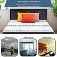 thumbnail image 5 of ViscoLogic Platform 12 inch High Heavy-Duty Metal Twin Size Bed Frame, Upholstered Headboard, With Wooden Slats, 12 Inch High, No Box Spring Needed, Twin Bed, 5 of 5