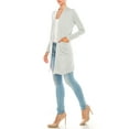 thumbnail image 2 of Women's Casual Open Front Long Sleeves Loose Fit Side Pockets Cardigan, 2 of 6