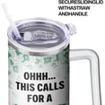 thumbnail image 5 of This Calls for A Spreadsheet, 30oz Tumbler with Handle and Straw, Coffee Mug Water Bottle Stainless Steel Cup, Funny Gifts for Accountant Employee Coworker CPA Boss Women Men, 5 of 6