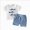 D20-White, variant on Boys' 2-Piece Summer Outfit 6-12 Months 12-24 Months 2t 3t 4t 5t 6t 7t Children Short Sleeve Graphic T-Shirt And Cargo Shorts Set 2-3 Years
