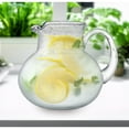 thumbnail image 3 of Artland Iris 90oz Handcrafted Pitcher & 14oz Double Old Fashion Glasses (Set of 4) - Lead-Free Bubble Drinkware for Elegant Dining & Serving - Ideal for Water, Cocktails, Juice, Gatherings (Clear), 3 of 5