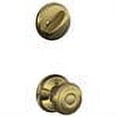 thumbnail image 2 of Schlage F59 GEO 609 Georgian Interior Knob with Deadbolt, Antique Brass (Interior Half Only), 2 of 2