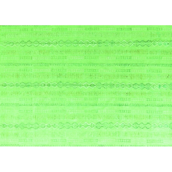 Ahgly Company Indoor Rectangle Solid Green Modern Area Rugs, 3' x 5'