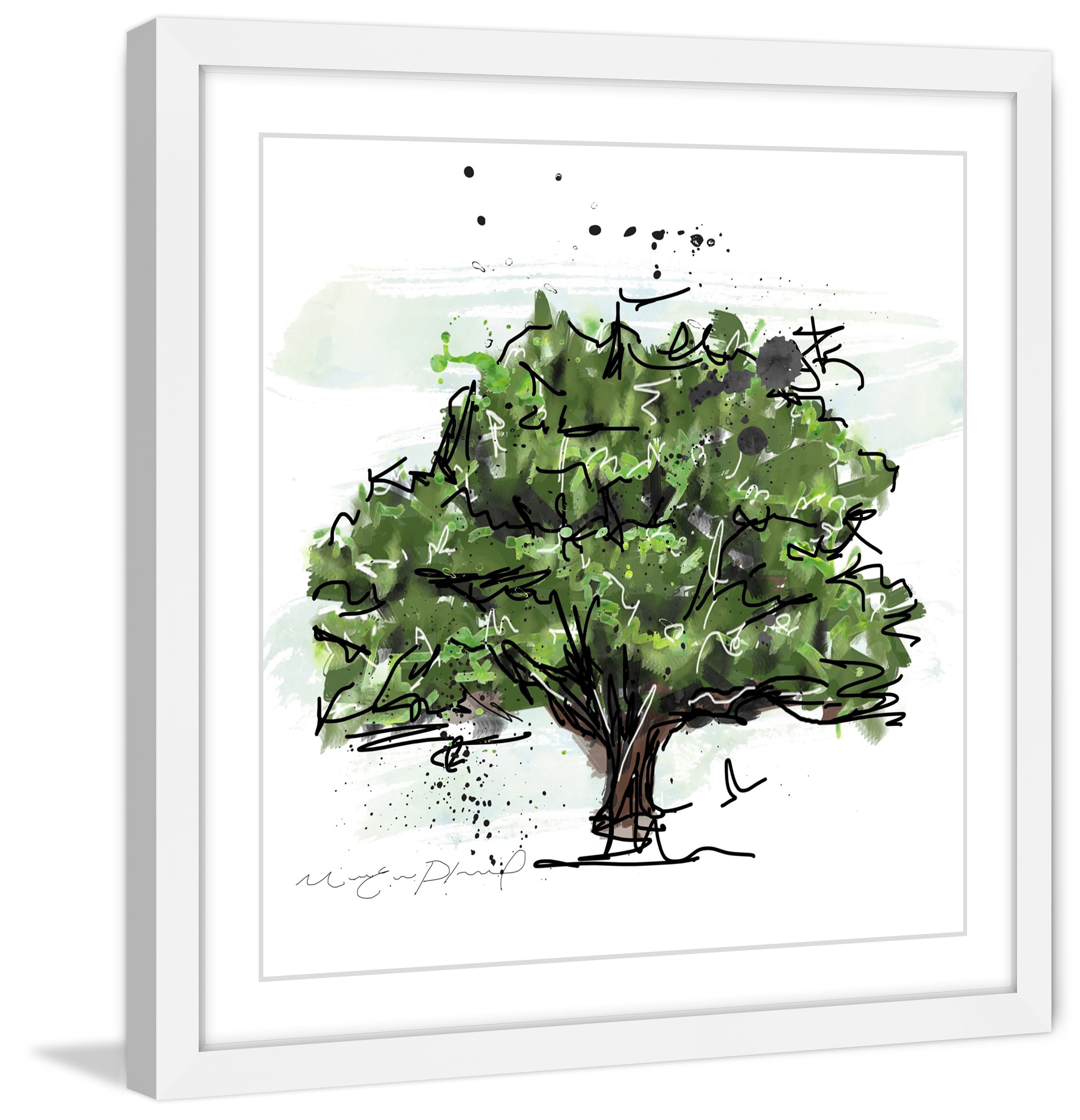 "Chene" Framed Painting Print